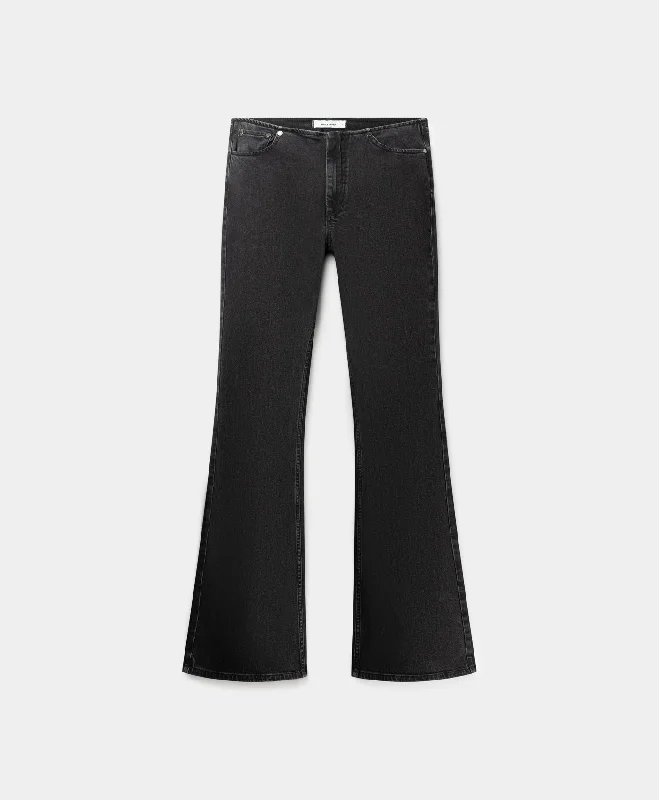 Oversized Relaxed-Fit Men's JeansBlack Flared Jeans