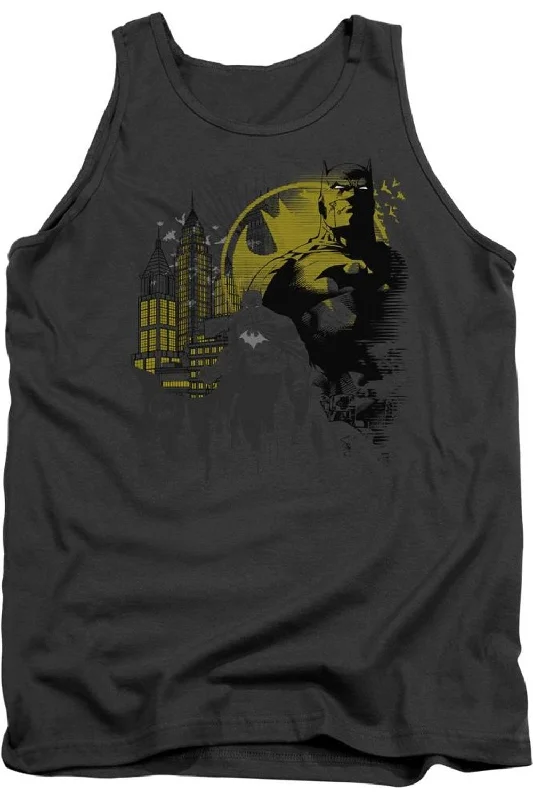 Men's Shirts with Embellished SleevesBatman The Dark City Adult Tank Top