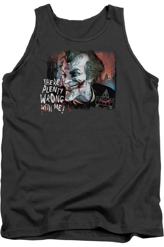Elegant Men's Dress ShirtsBatman Arkham City Plenty Wrong Adult Tank Top