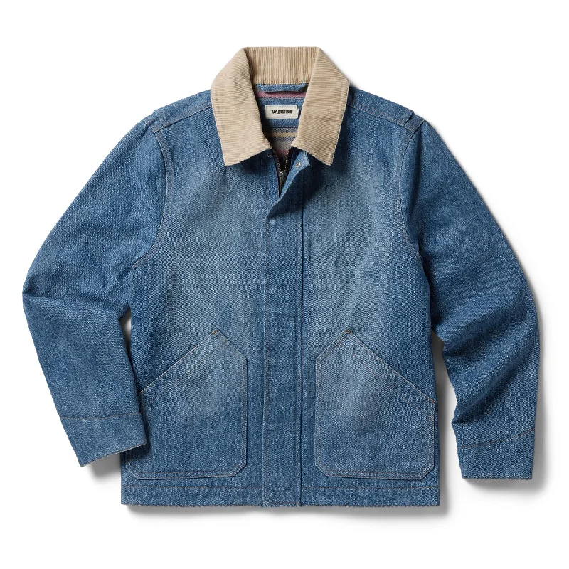 Versatile Men's Pea CoatsThe Workhorse Jacket in Fletcher Wash Organic Selvage