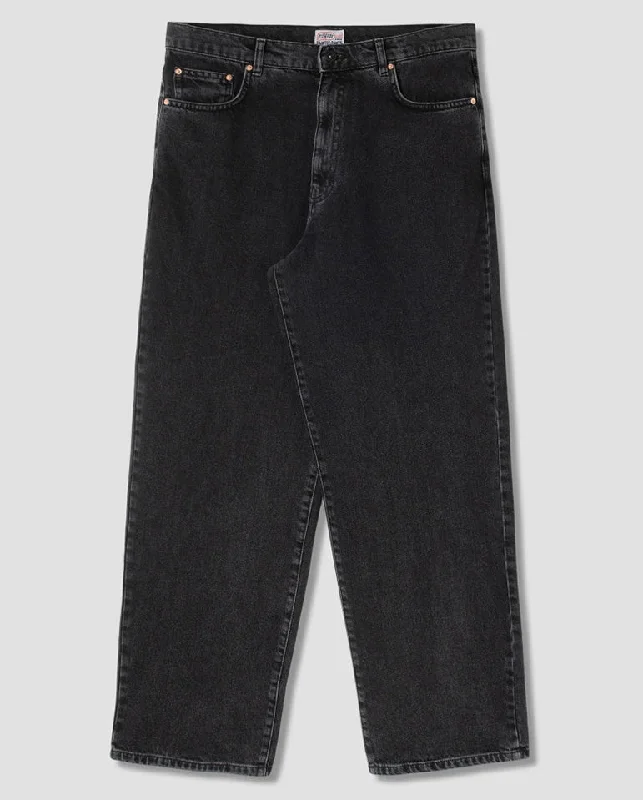 Light Blue Denim Men's JeansWide 5 Pant Washed Black