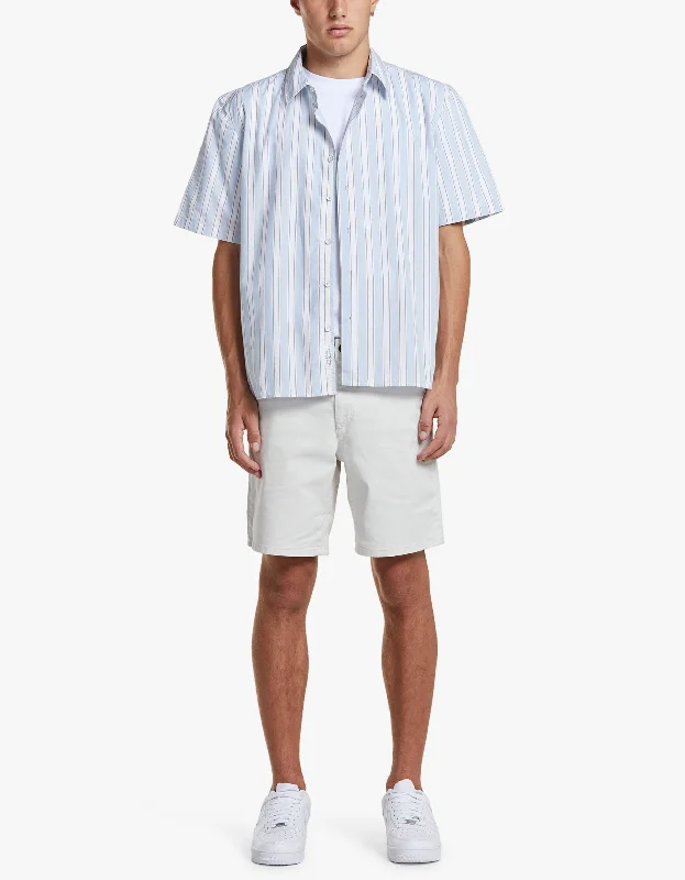 Warm Men's Fleece-Lined PantsDalton S/S Stripe Shirt - Blue Stripe