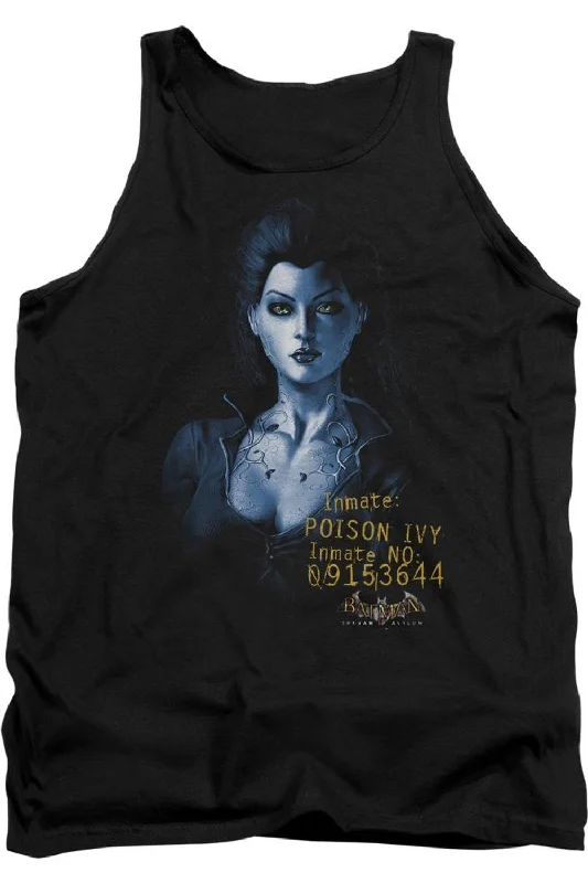 Men's Shirts with Appliquéd SleevesBatman Arkham Asylum Arkham Poison Ivy Adult Tank Top