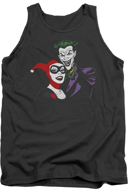 Men's Shirts with Adjustable HemlinesBatman Joker & Harley Adult Tank Top