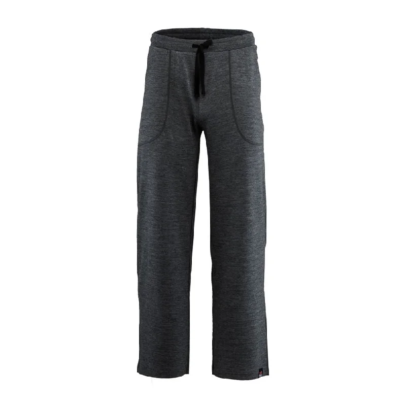 Men's Pants with Adjustable WaistbandsMens Merino 260 Lounge Loose Joggers (Smoke/Black)