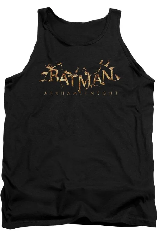 Men's Three-Quarter Sleeved TopsBatman Arkham Knight Ak Flame Logo Adult Tank Top
