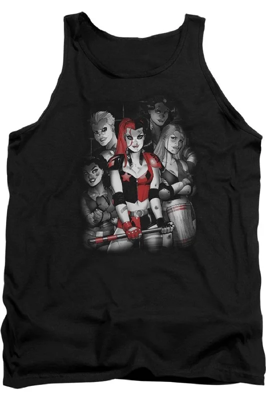 Patterned Men's Hawaiian ShirtsBatman Bad Gals Bw Adult Tank Top