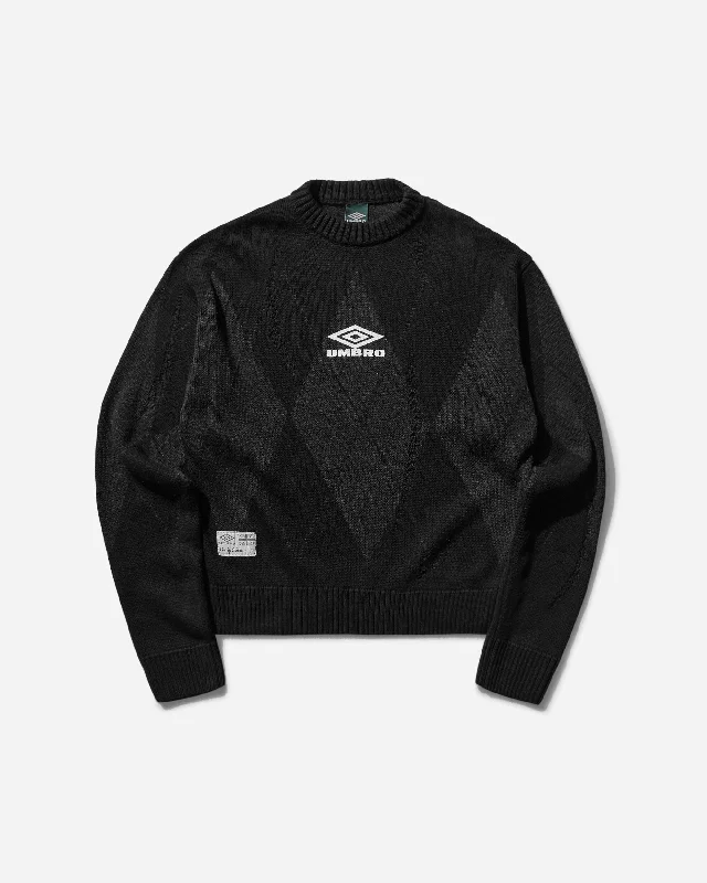 Men's Sweaters for WinterMen's Argyle Sweater Black