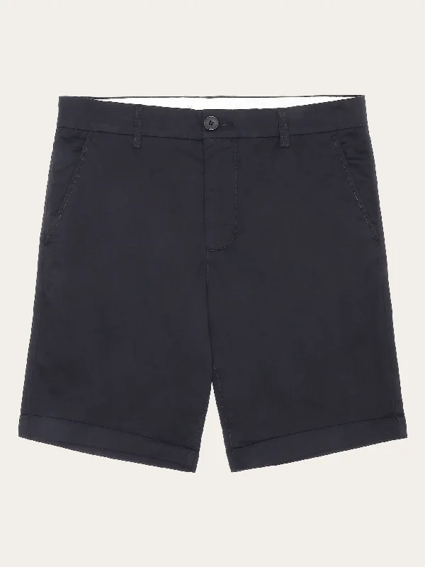 Men's Drawstring Pants for AdjustabilityCHUCK regular chino poplin shorts - Black Jet Men's Drawstring Pants for AdjustabilityCHUCK regular chino poplin shorts - Black Jet