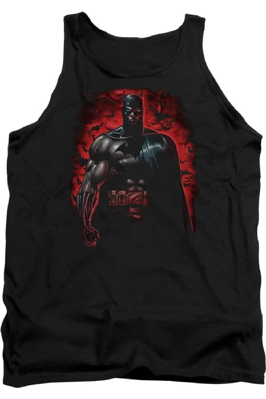 Men's Shirts with Embellished CollarsBatman Red Knight Adult Tank Top