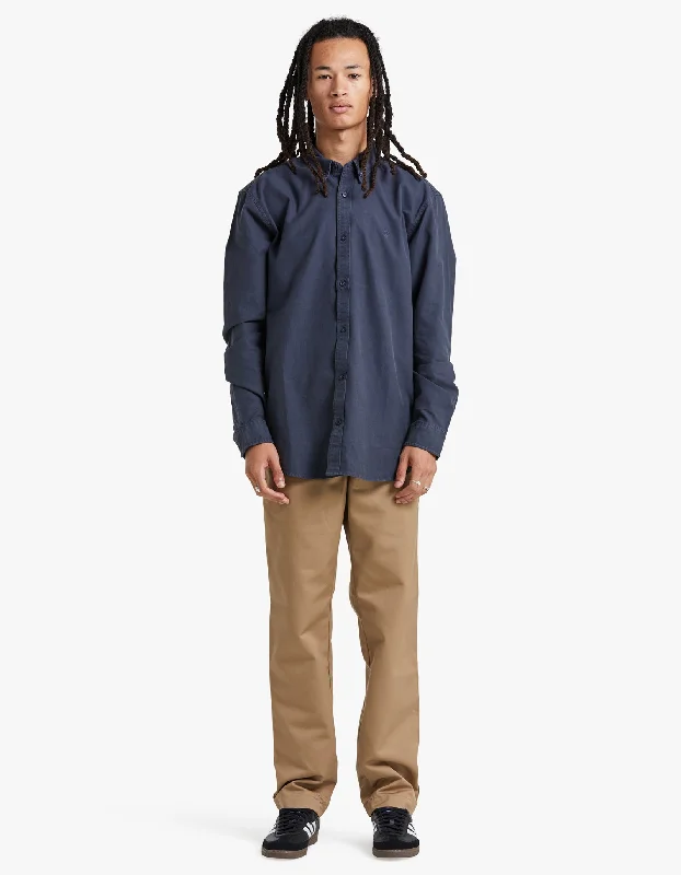 Men's Swim Trunks for SwimmingL/S Bolton Shirt - Blue Garment Dyed