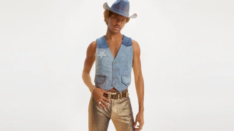 Versatile Men's Pea CoatsLevi's® Pride Reversible Patchwork Vest
