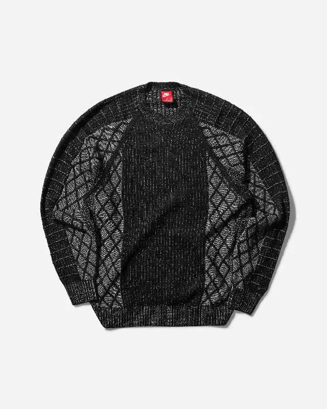 Men's Sweaters with Dropped ShouldersMen's Tech Sweater Black / Reflective Silver