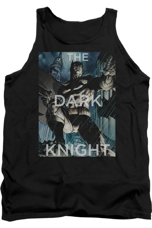 Striped Men's TopsBatman Fighting The Storm Adult Tank Top