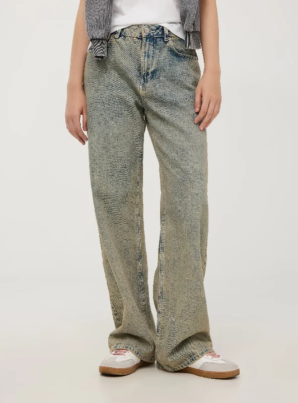 Hipster Men's JeansWoman Long pants jeans