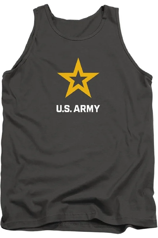 Men's Shirts with Adjustable CuffsU.S. ARMY Logo Adult Tank