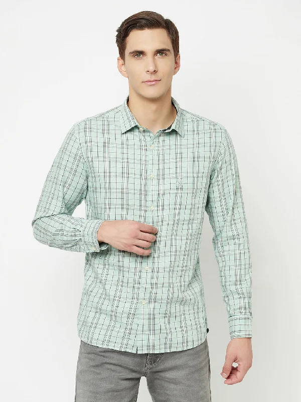 Men's Pants with Logo EmbossmentsMen's Light Green Casual Medium Checks Full Sleeve Shirt Men's Pants with Logo EmbossmentsMen's Light Green Casual Medium Checks Full Sleeve Shirt
