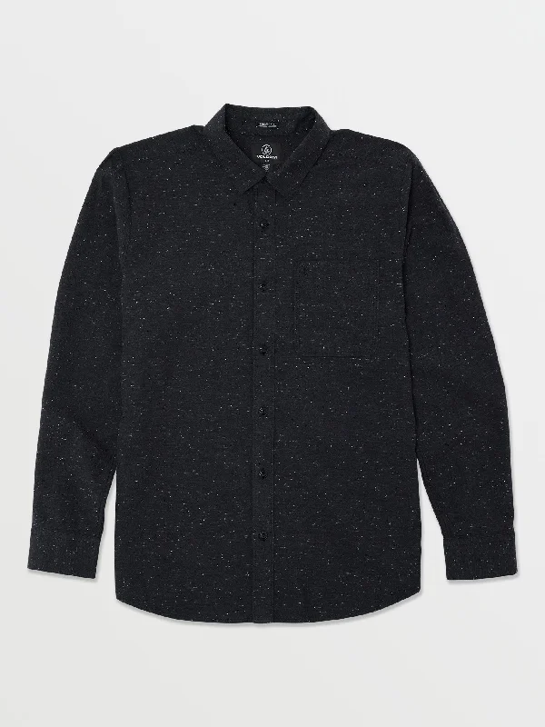 Jeans for Men with a Curvy BodyDate Knight Long Sleeve Shirt - Black