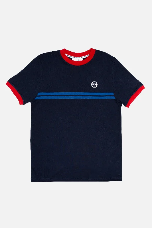 Men's Shirts with Pin CollarsSergio Tacchini - Supermac Maritime Blue / Adrenaline Rush / Nautical - T-Shirt Men's Shirts with Pin CollarsSergio Tacchini - Supermac Maritime Blue / Adrenaline Rush / Nautical - T-Shirt