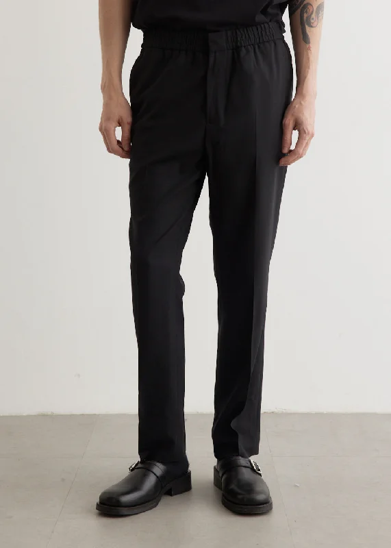 Men's Pants with Stretchable Fabric for FlexibilityElasticated Waist Pants