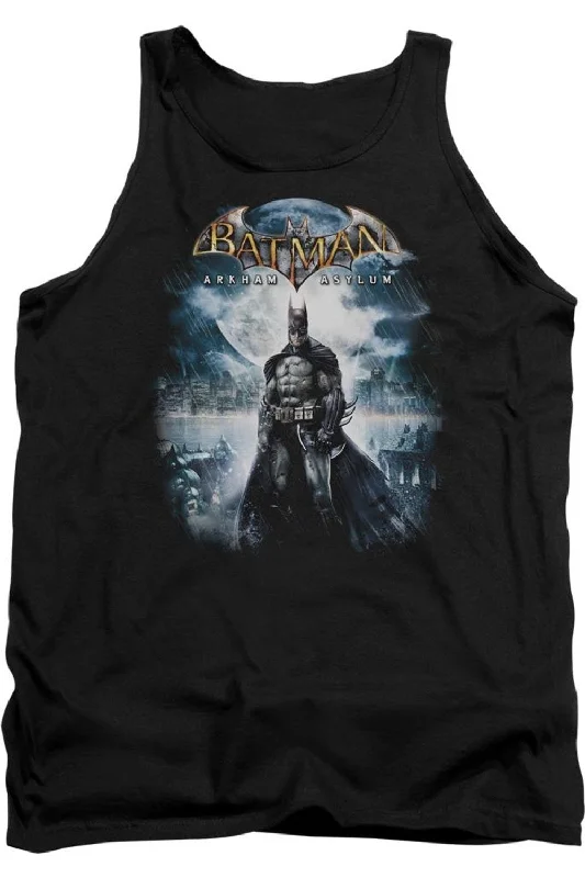 Classic Men's Button-Up ShirtsBatman Arkham Asylum Game Cover Adult Tank Top