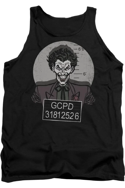 Men's Shirts with Pleated HemlinesBatman Busted! Adult Tank Top