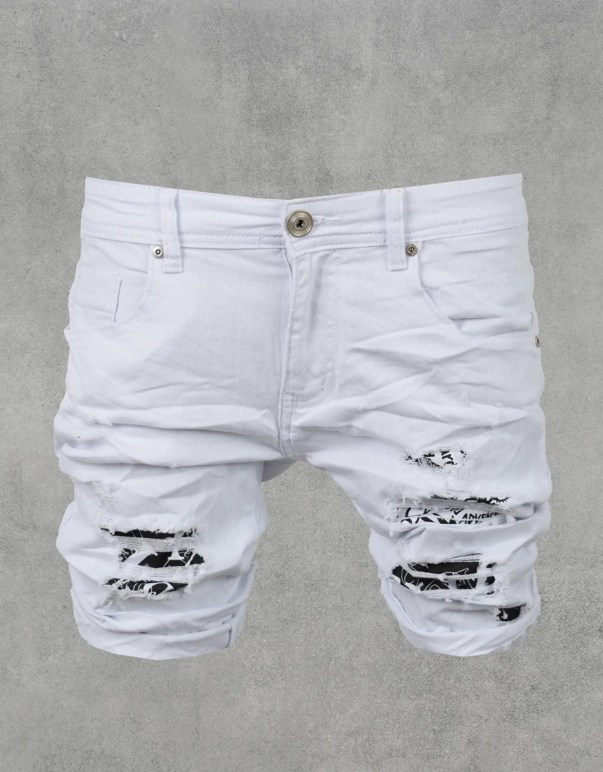 Men's High-Waisted Pants for a Retro StyleDenim Short