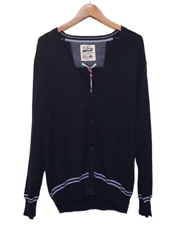 Men's Sweaters with Checkerboard PatternsSt George Knitted Cardigan (Size XL)