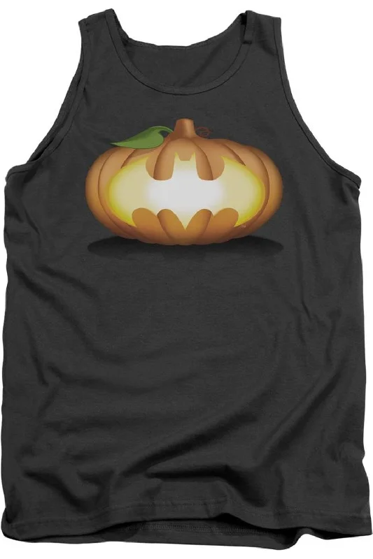 Men's Shirts with Zippered PocketsBatman Bat Pumpkin Logo Adult Tank Top