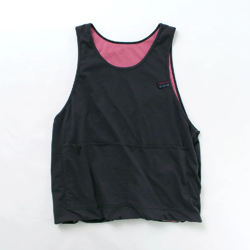 Men's Shirts with Contrast CollarsCAL O LINE / Reversible utility tank-top