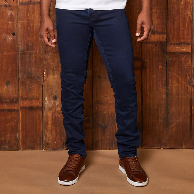 Premium Men's JeansRanger Slim Denim Solid Ink