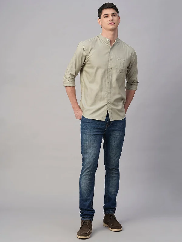 Men's Custom-Fit Pants for a Personalized TouchMen's Green Cotton Modal Regular Fit Shirt Men's Custom-Fit Pants for a Personalized TouchMen's Green Cotton Modal Regular Fit Shirt
