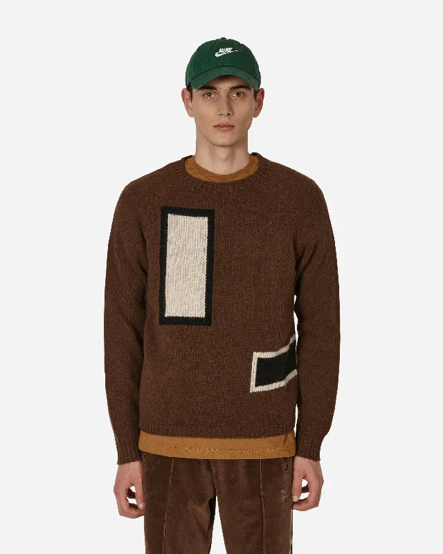 Men's Sweaters with SnapsRaglan Sweater Brown