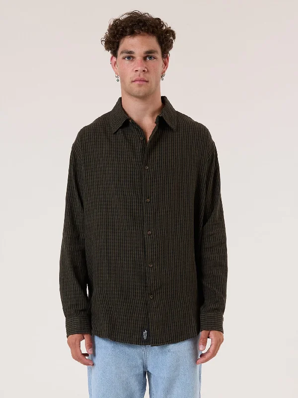 Lightweight Men's Linen PantsEver Long Sleeve Shirt - Light Canteen