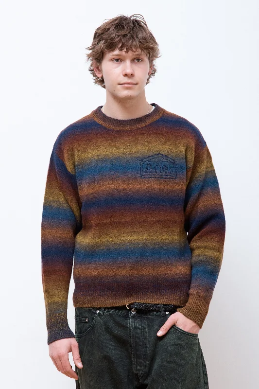 Men's Sweaters with Shawl CollarsBoucle Space Dye Knit Multi