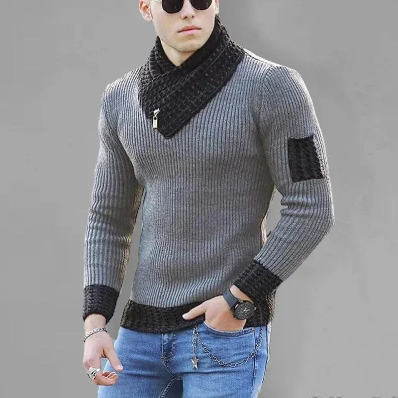 Men's Sweaters for Dressy EventsPlus Size Turtleneck Sweater Pullover Men