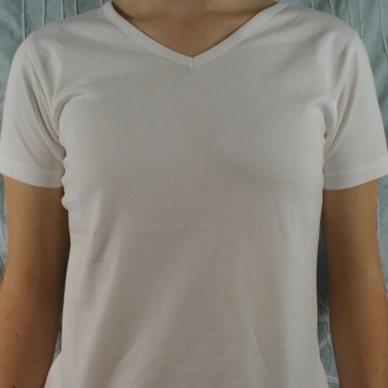 Men's Shirts with UV ProtectionFairtrade Women's White V-Neck T-Shirt
