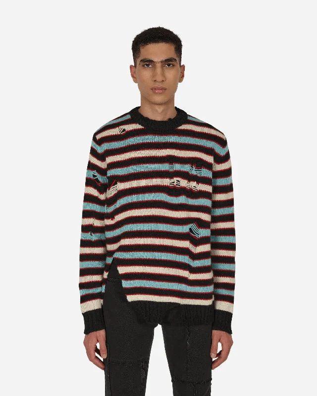 Men's Sweaters with PocketsMega Shred Stripe Sweater Multicolor