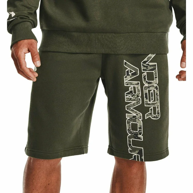 Men's Zippered Pants for SecurityUnder Armour Rival Fleece Camo Script Mens Training Shorts - Green Men's Zippered Pants for SecurityUnder Armour Rival Fleece Camo Script Mens Training Shorts - Green