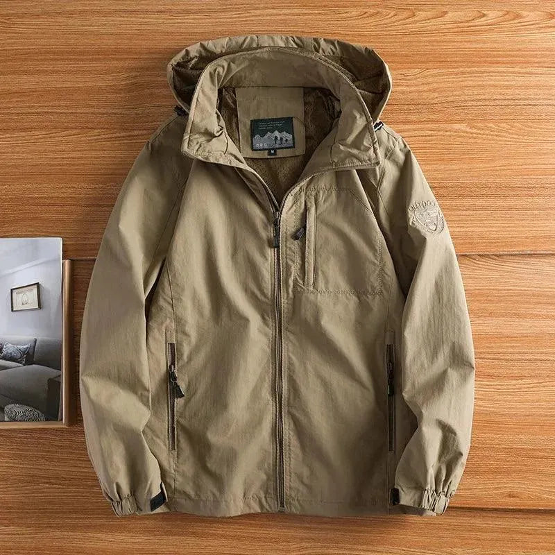 Men's Coats with Inner PocketsMen's Waterproof Military Windbreaker Jacket