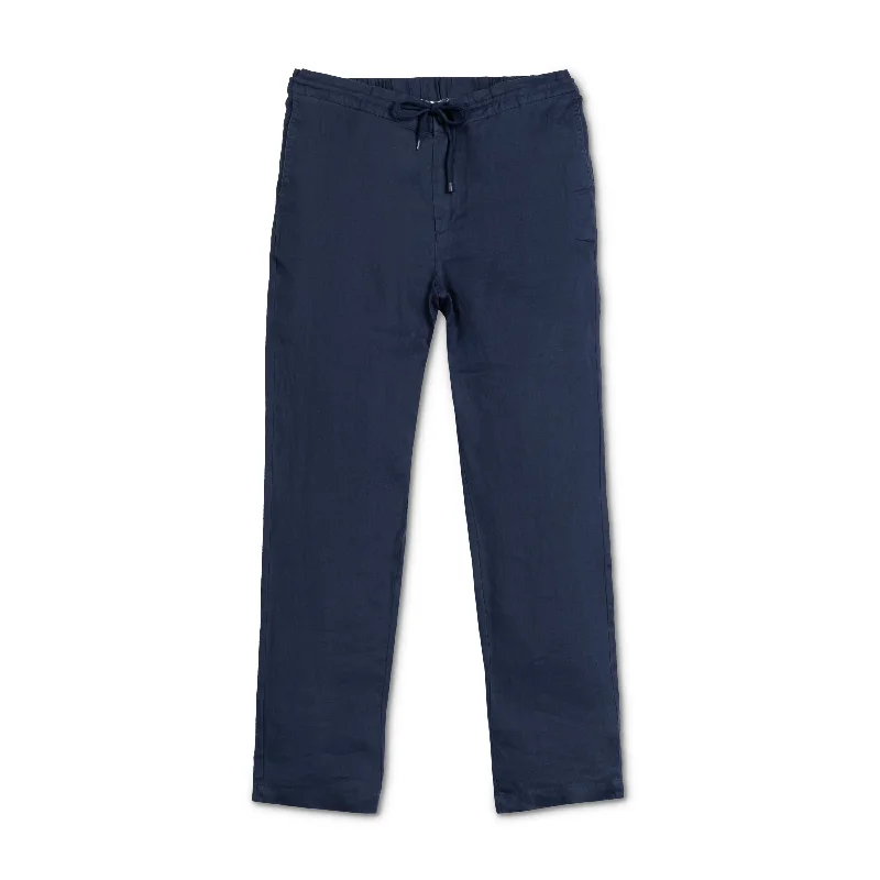 Breathable Men's Athletic ShortsCasual Linen Pant - Night Sky