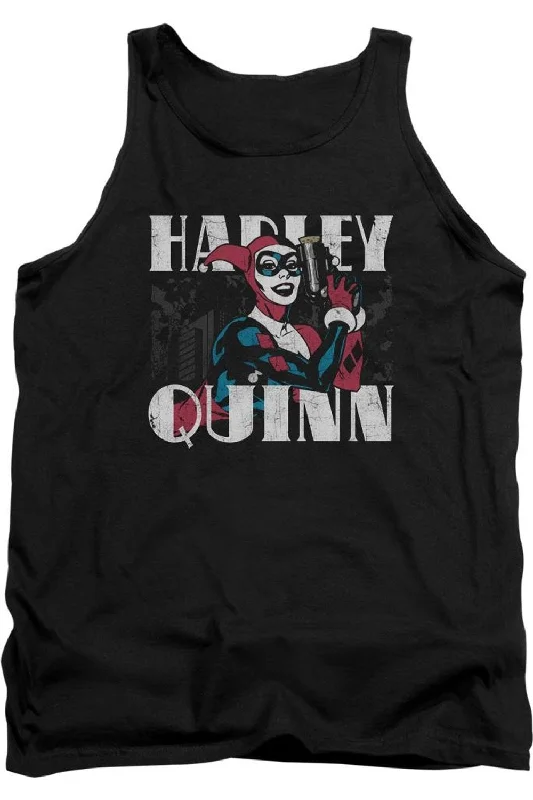 Men's Shirts with Wrinkle-Resistant FabricBatman Harley Bold Adult Tank Top