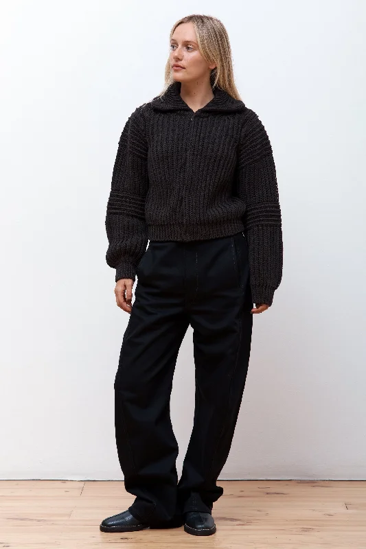 Men's Sweaters with Fold-Over CuffsChunky Cardigan Dark Espresso