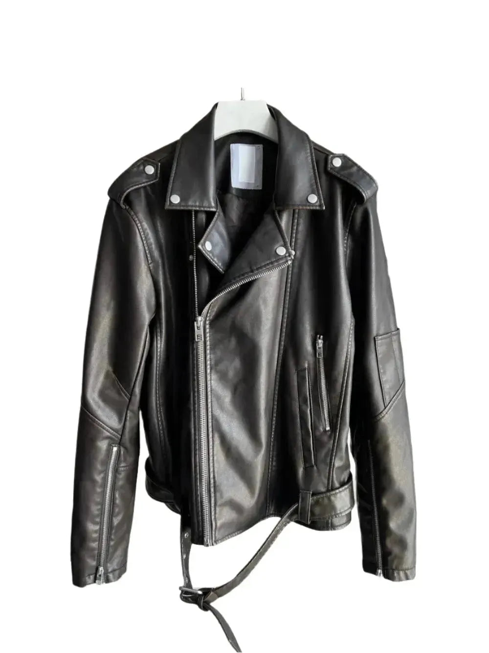 Men's Coats for Everyday WearVintage Men Leather Biker Jacket