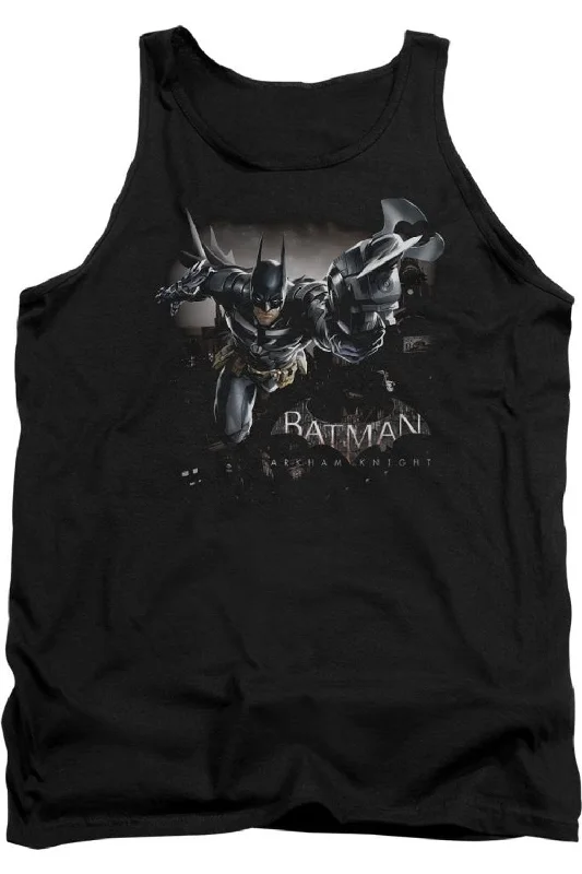 Men's Shirts with Single-Breasted DesignsBatman Arkham Knight Grapple Adult Tank Top