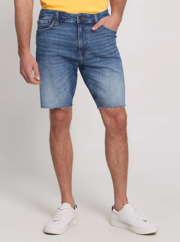 Relaxed-Fit Men's JeansBlue Denim Regular Fit Shorts