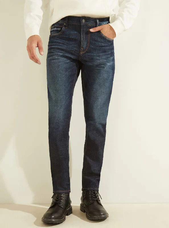 High-Quality Men's JeansMid-Rise Athletic Tapered Denim Jean in Nightshade Wash