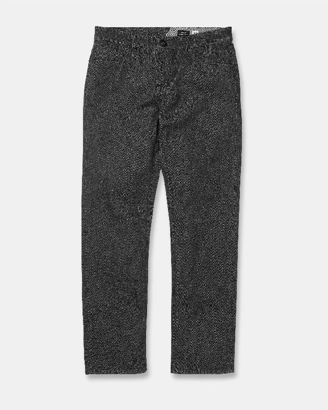 Leather Patch Men's JeansV Solver Stretch Jeans - Grey