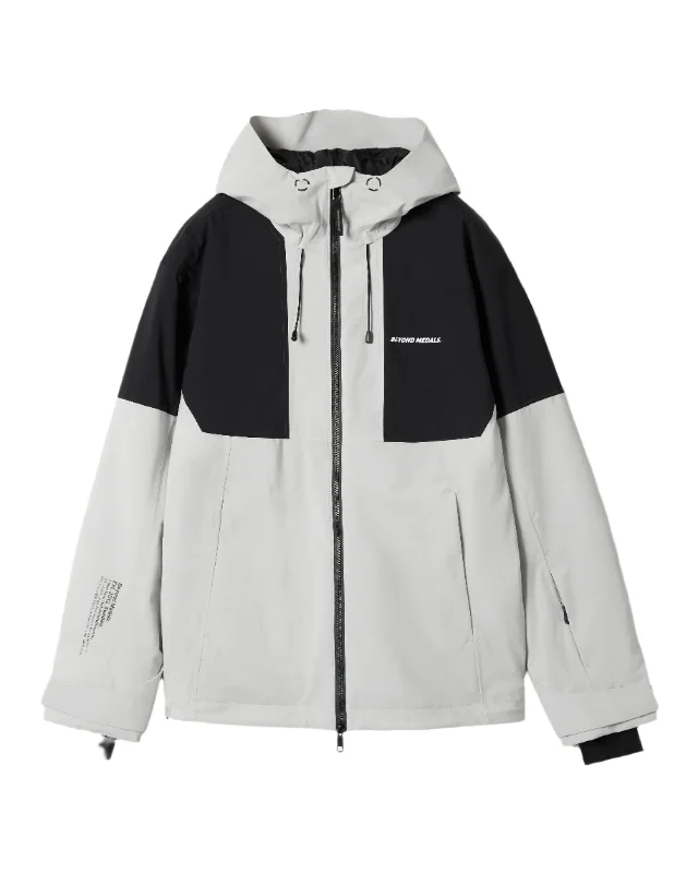 Men's Coats for Dressy OccasionsBEYOND MEDALS Fullzip 2L Snowboard Jacket Grey 2025