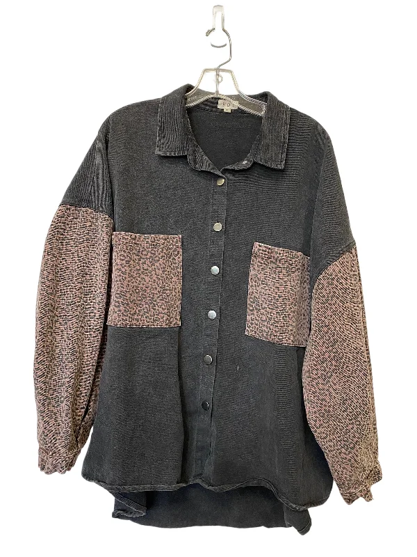 Designer Men's OvercoatsJacket Denim By Pol  Size: L
